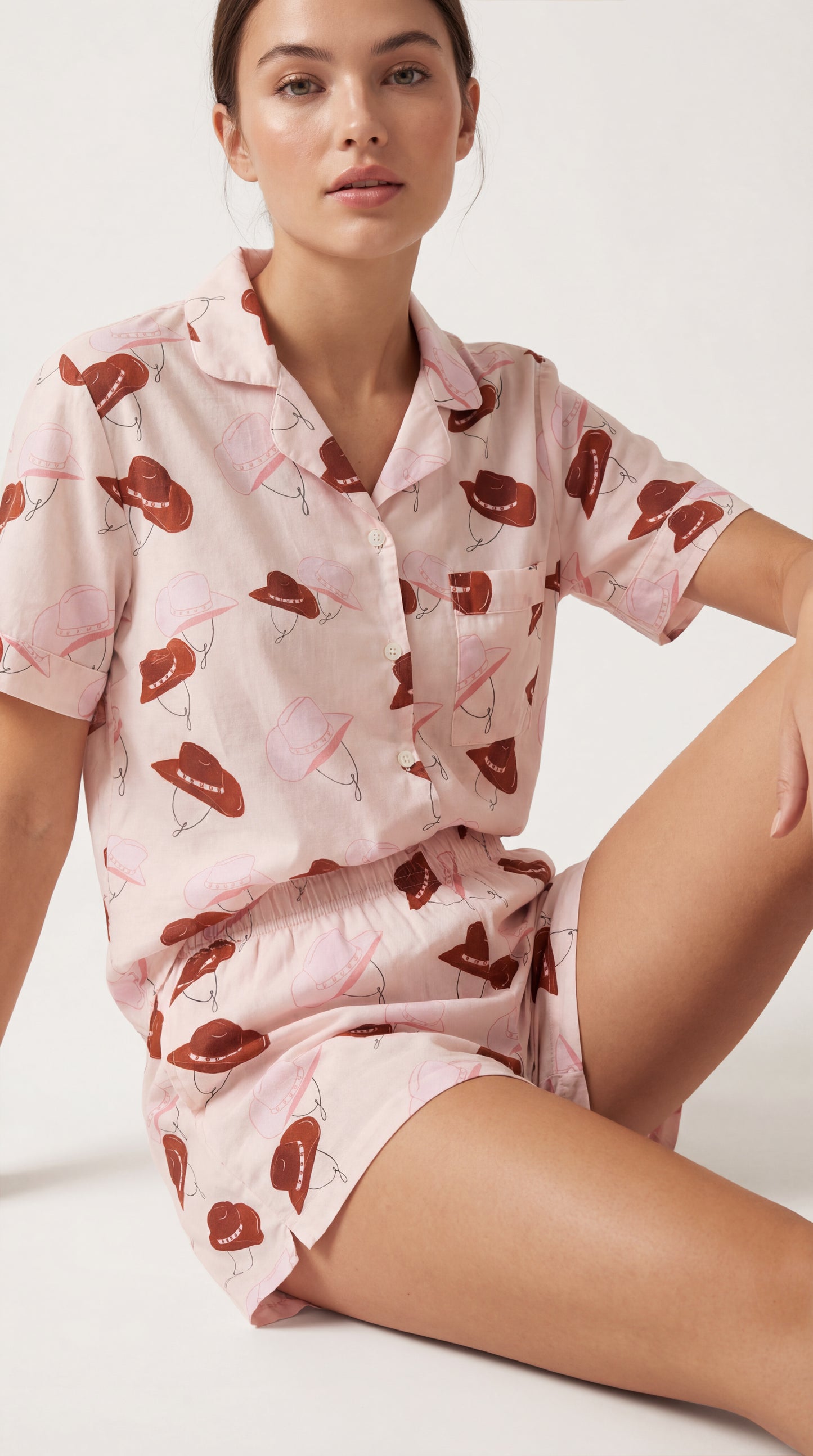 Set manga corta y short cowgirl