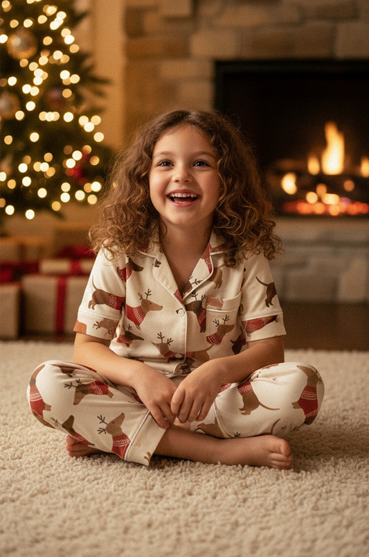 Salchirenos Kids manga corta y pantalón