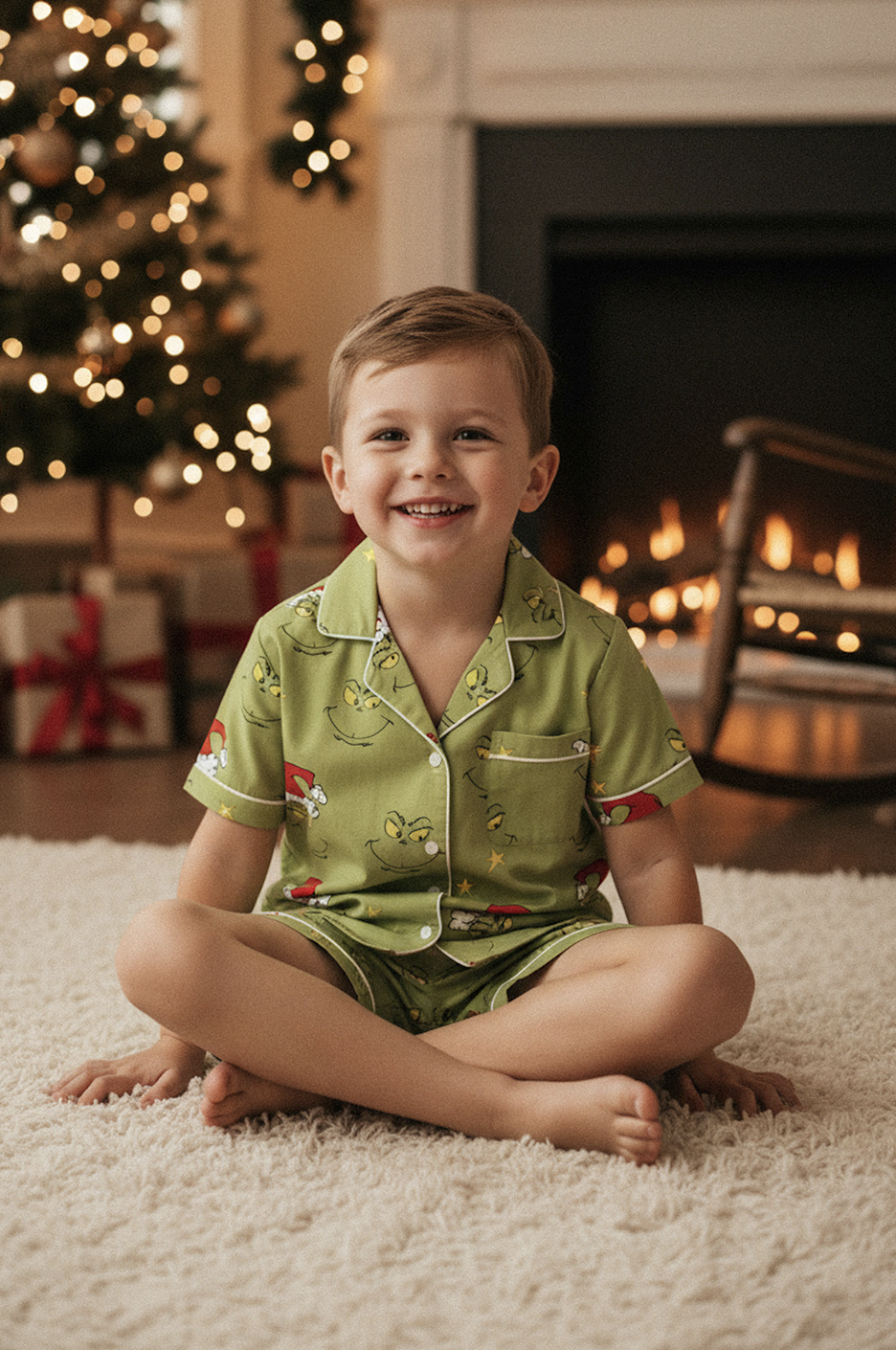 Grinch Kids manga corta y short