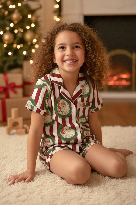 Santa's Christmas Kids manga corta y short