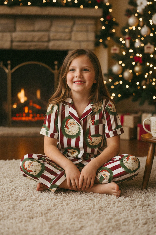 Santa's Christmas Kids manga corta y pantalón