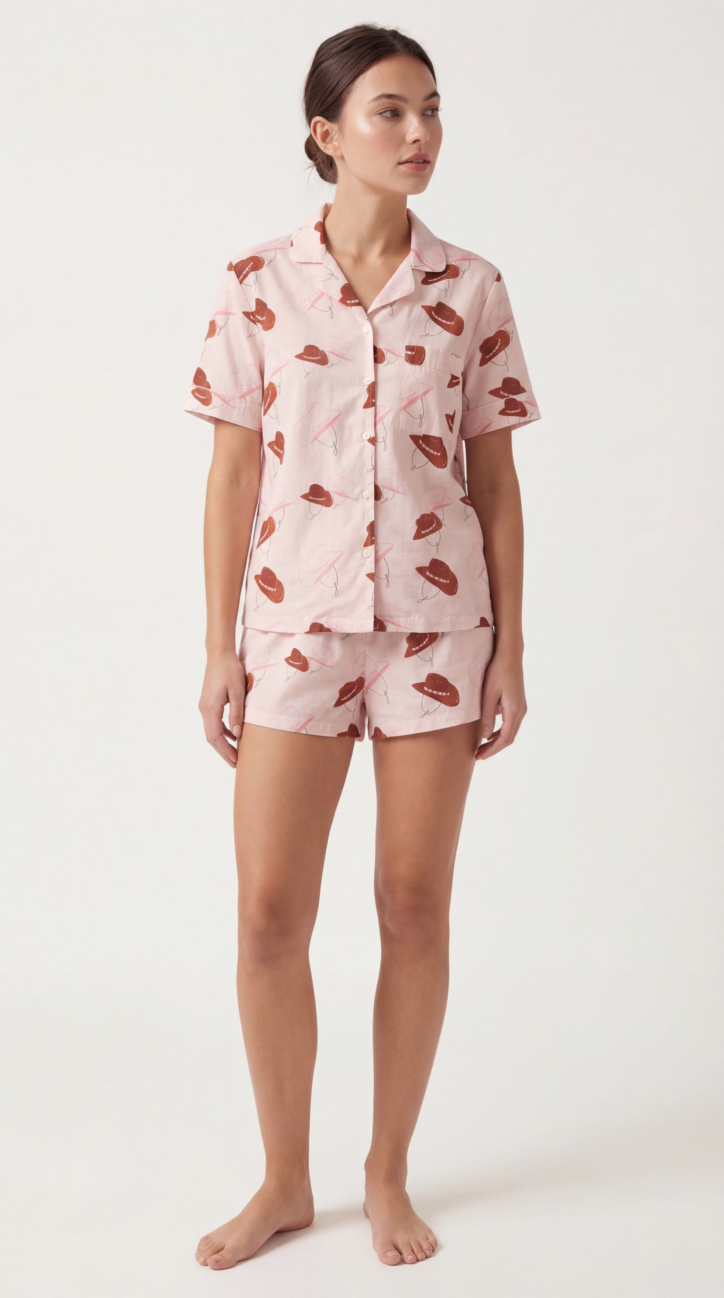 Set manga corta y short cowgirl