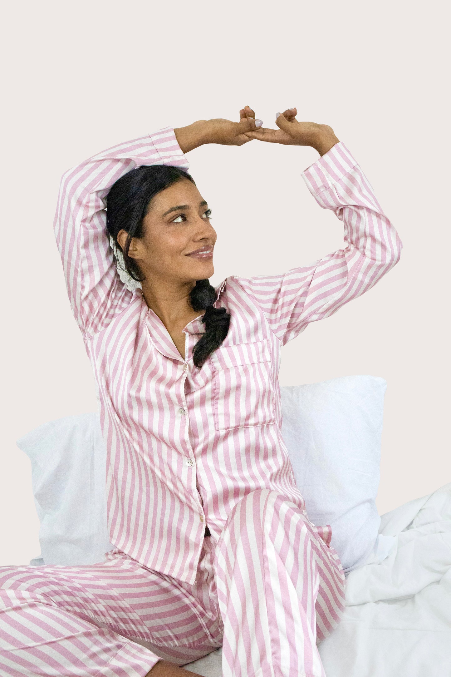 Camisa manga larga y pantalón classic pink