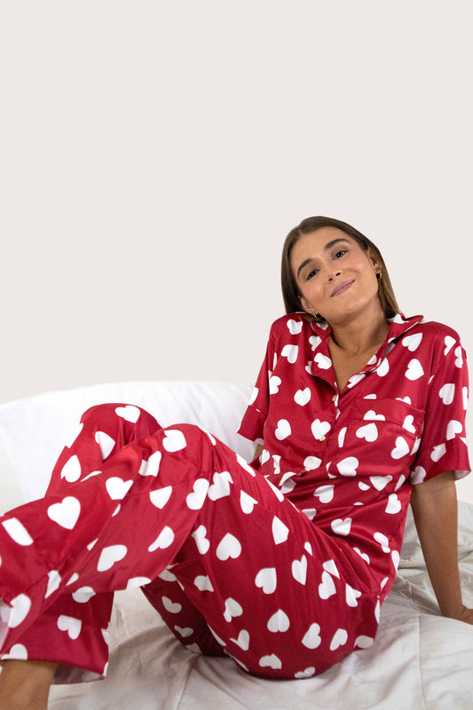 Camisa manga corta y pantalón Love Yourself