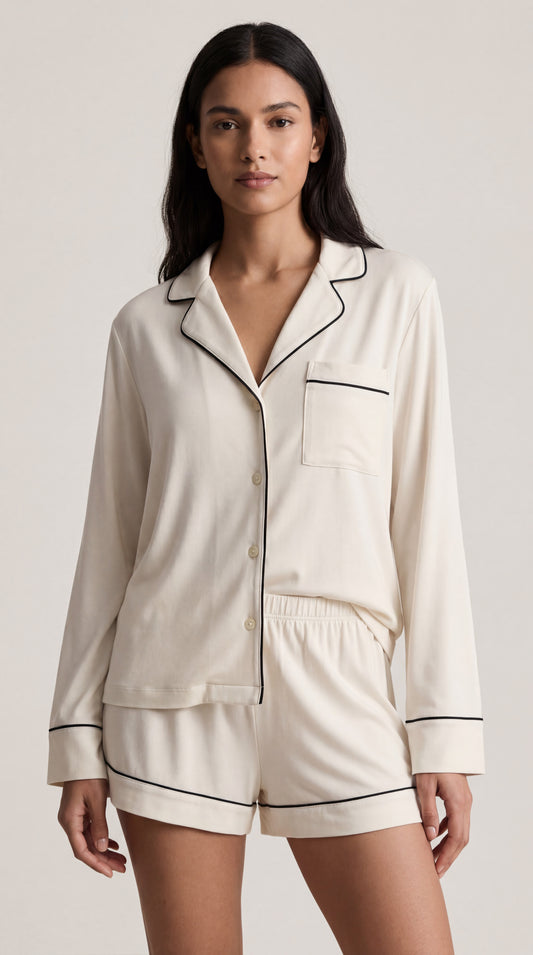 Camisa manga larga y short Paloma