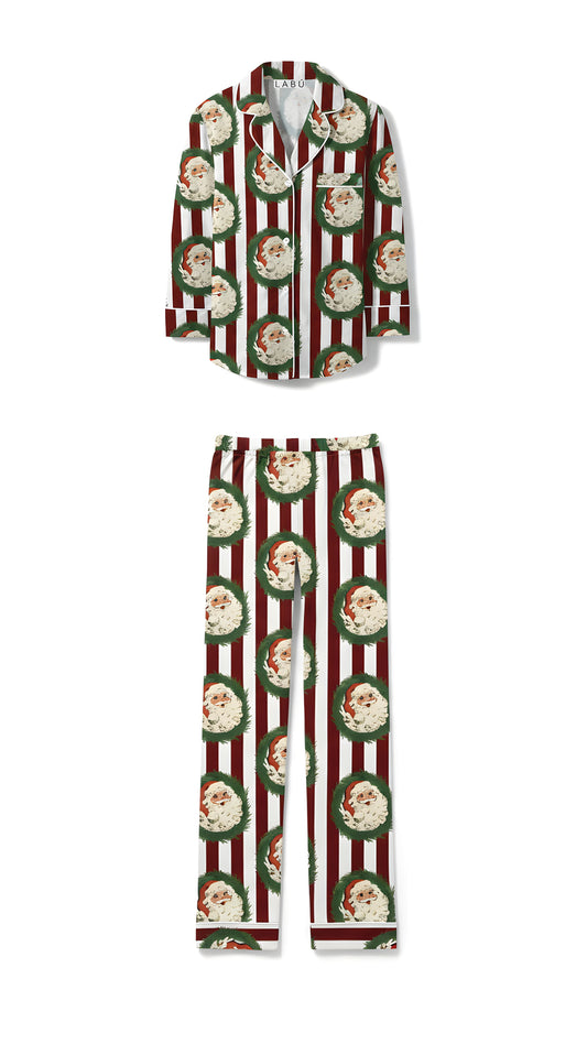 Santa's Christmas manga larga y pantalón