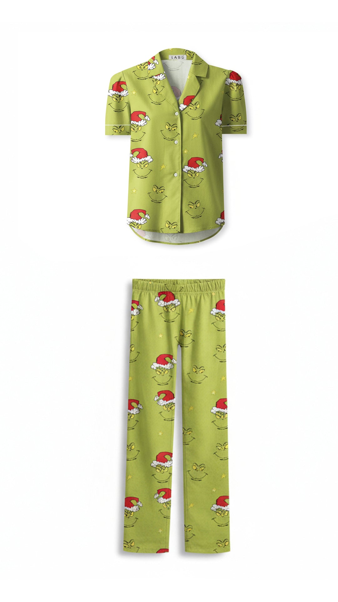 Grinch manga corta y pantalón
