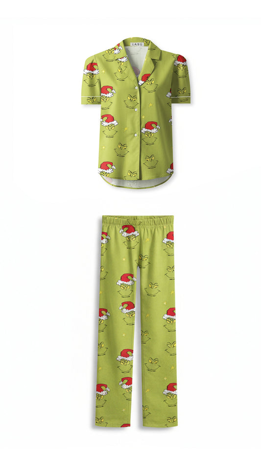 Grinch manga corta y pantalón