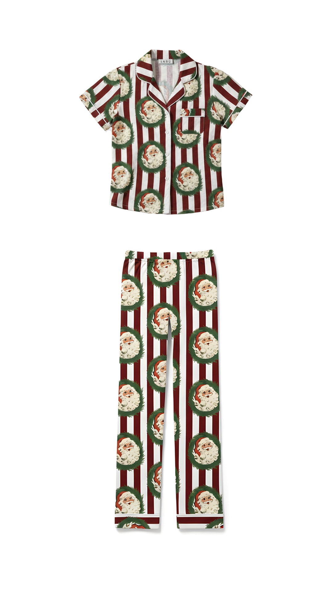 Santa's Christmas manga corta y pantalón