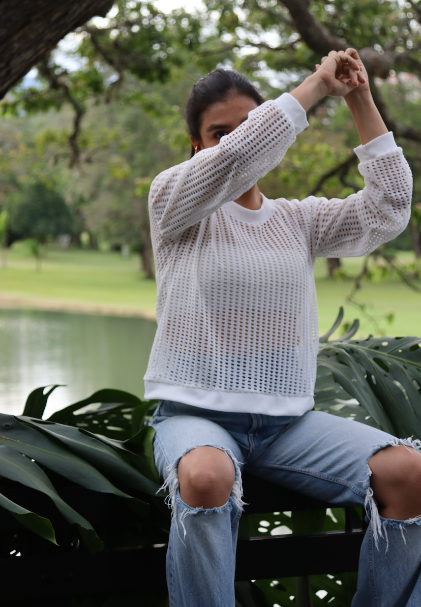 Pescador Blouse Blanco