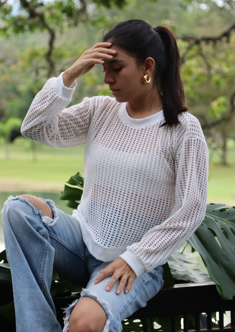Pescador Blouse Blanco